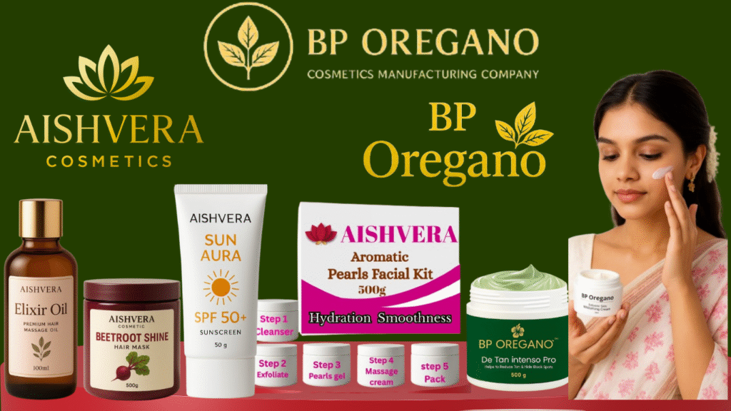 BP Oregano Cosmetics About Us banner – Trusted cosmetic manufacturer with ISO & GMP certification"