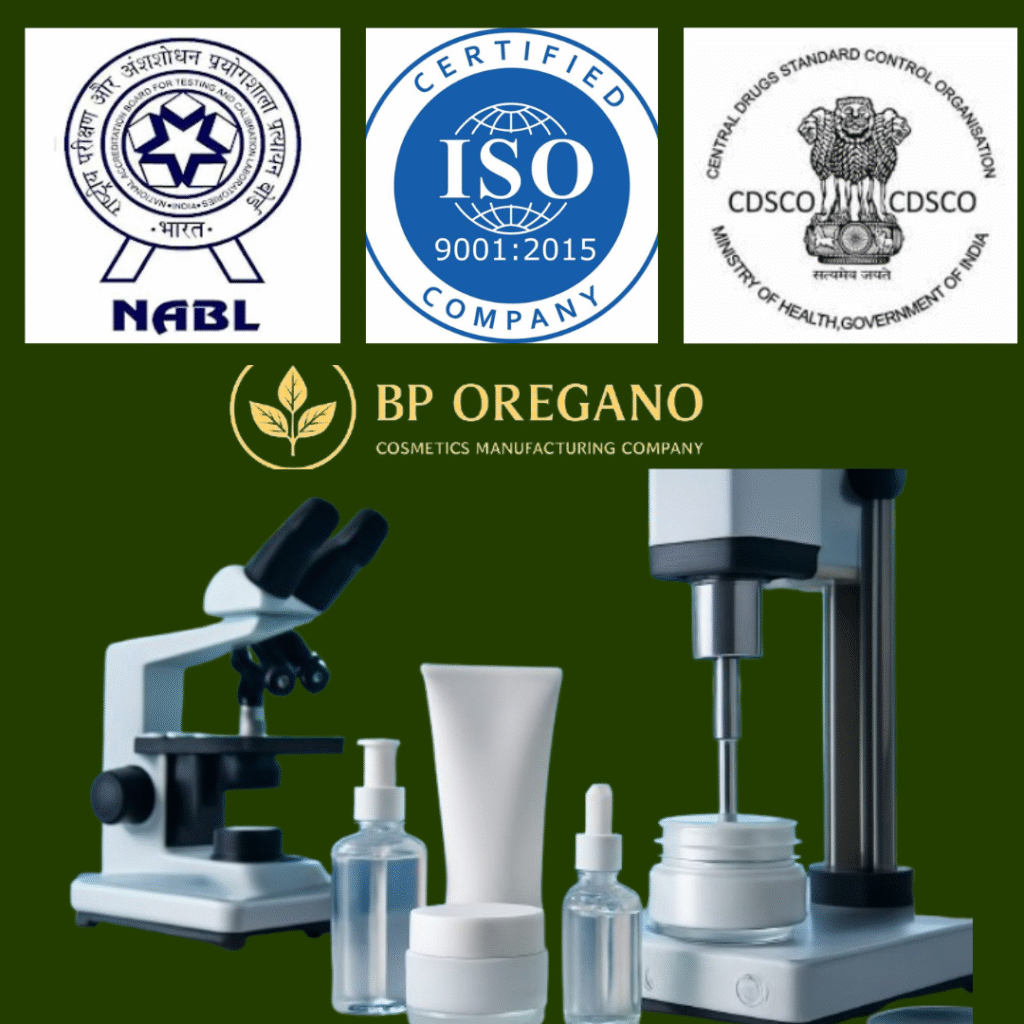BP Oregano Cosmetics manufacturing facility – ISO & GMP certified skincare & beauty product company"