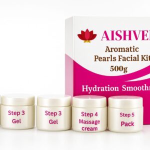 Aromatic Pearl Facial Kit with 6 step skincare products for glowing and bright skin